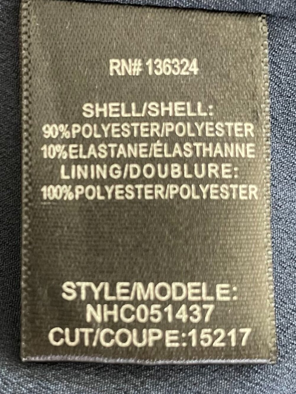 Halston Heritage Style #NHC051437 LS V Neck Lined Faux Wrap Dress Midnight 10 - Picture 12 of 14
